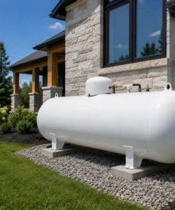 1000 Gallon ASME propane tank installed