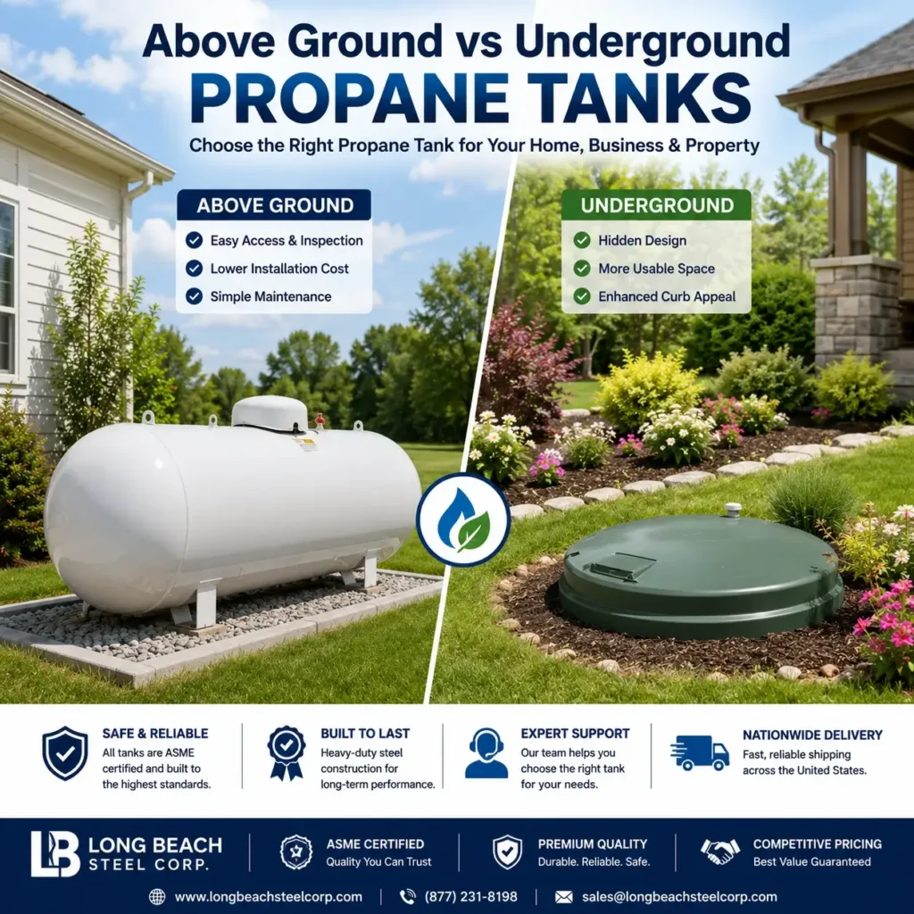 Above Ground vs Underground Propane Tanks