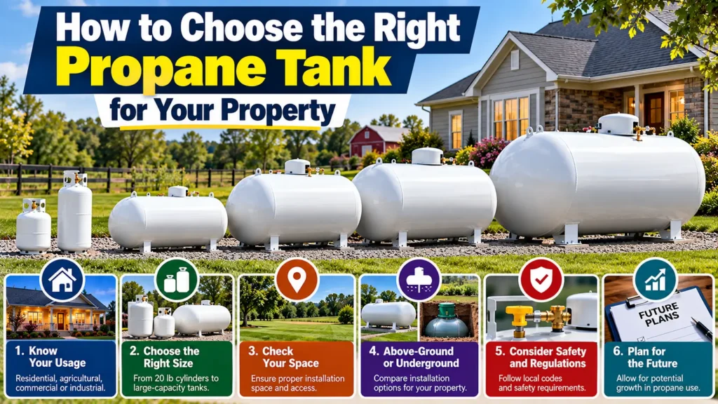 How to Choose the Right Propane Tank for Your Property