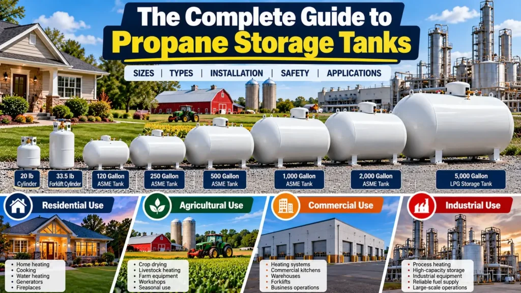 The Complete Guide to Propane Storage Tanks